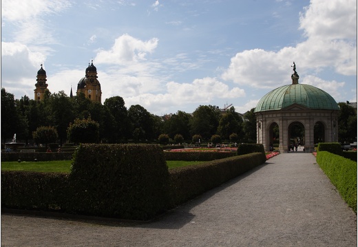 Munich, jardin Hofgarten (1138 visites) Munich, jardin Hofgarten