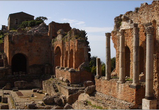 Taormina, Teatro greco-romano #01 (1259 visites) Taormina, Teatro greco-romano #01