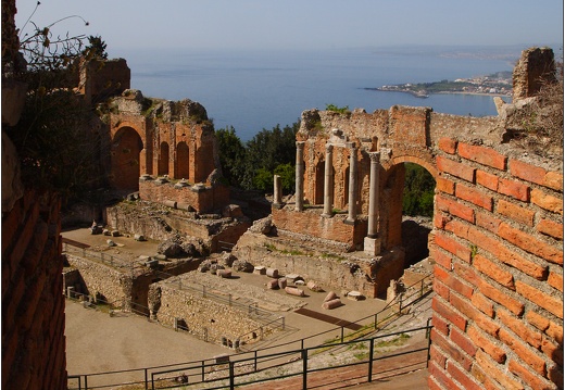 Taormina, Teatro greco-romano #02 (1101 visites) Taormina, Teatro greco-romano #02