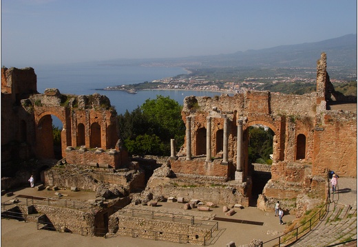 Taormina, Teatro greco-romano #03 (1106 visites) Taormina, Teatro greco-romano #03