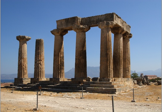 Ancienne Corinthe, temple d'Apollon #01 (1261 visites) Ancienne Corinthe, temple d'Apollon #01