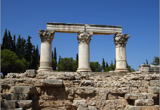 Ancienne Corinthe, temple D´Octavia (1230 visites) Ancienne Corinthe, temple D´Octavia