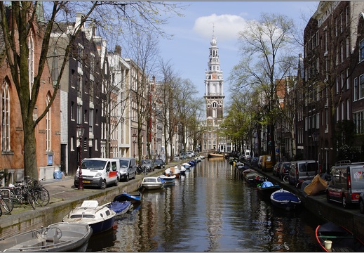 Amsterdam, petit canal vers Zuiderkerk #08 (1610 visites) Amsterdam, petit canal vers Zuiderkerk #08