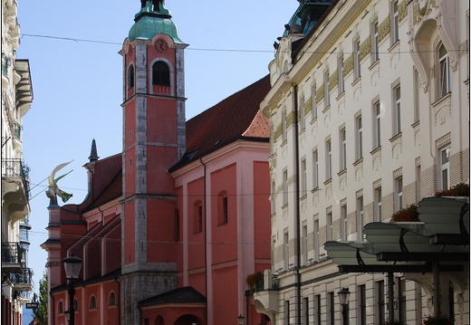 Ljubljana, Église franciscaine de l'Annonciation #01 (1645 visites) Ljubljana, Église franciscaine de l'Annonciation #01