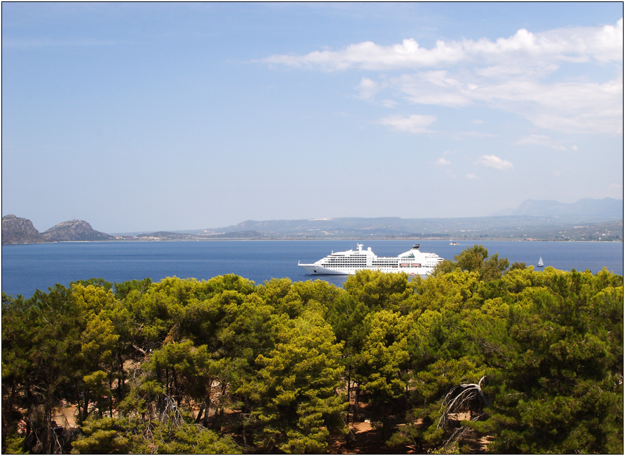 Pylos, l'île de Sfakteria vue de Neo Kastro #10